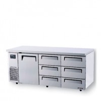 Skipio | 6 Draw 1 Door Fridge With Under Counter Side Prep Table